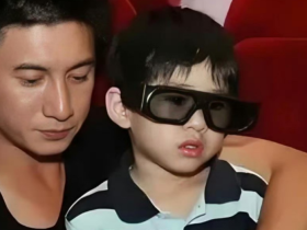 吴奇隆带儿子买冰淇淋被偶遇,5岁步步大眼睛遗传爸爸,小举动萌翻众人