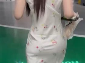 大神零元购约会台球助教 清纯碎花裙性感豹纹内衣 从停车场车震到酒店暴力打桩