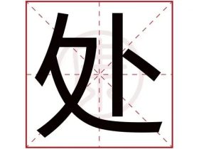 处字组词大全 含“处”的成语有哪些