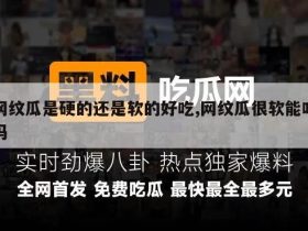 网纹瓜是硬的还是软的好吃,网纹瓜很软能吃吗