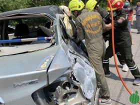 泰国女开车弯腰捡手机,直撞对面私家车司机当场身亡