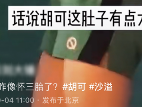 沙溢吃瓜黑料46岁胡可被曝高龄怀三胎,小腹凸起孕味十足,沙溢去年陷出轨风波