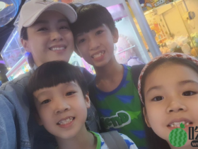 群星复活节留港消费!陈茵媺带3孩抓娃娃,前港姐寻童年记忆