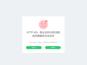 吃瓜代码:好看的自适应错误页